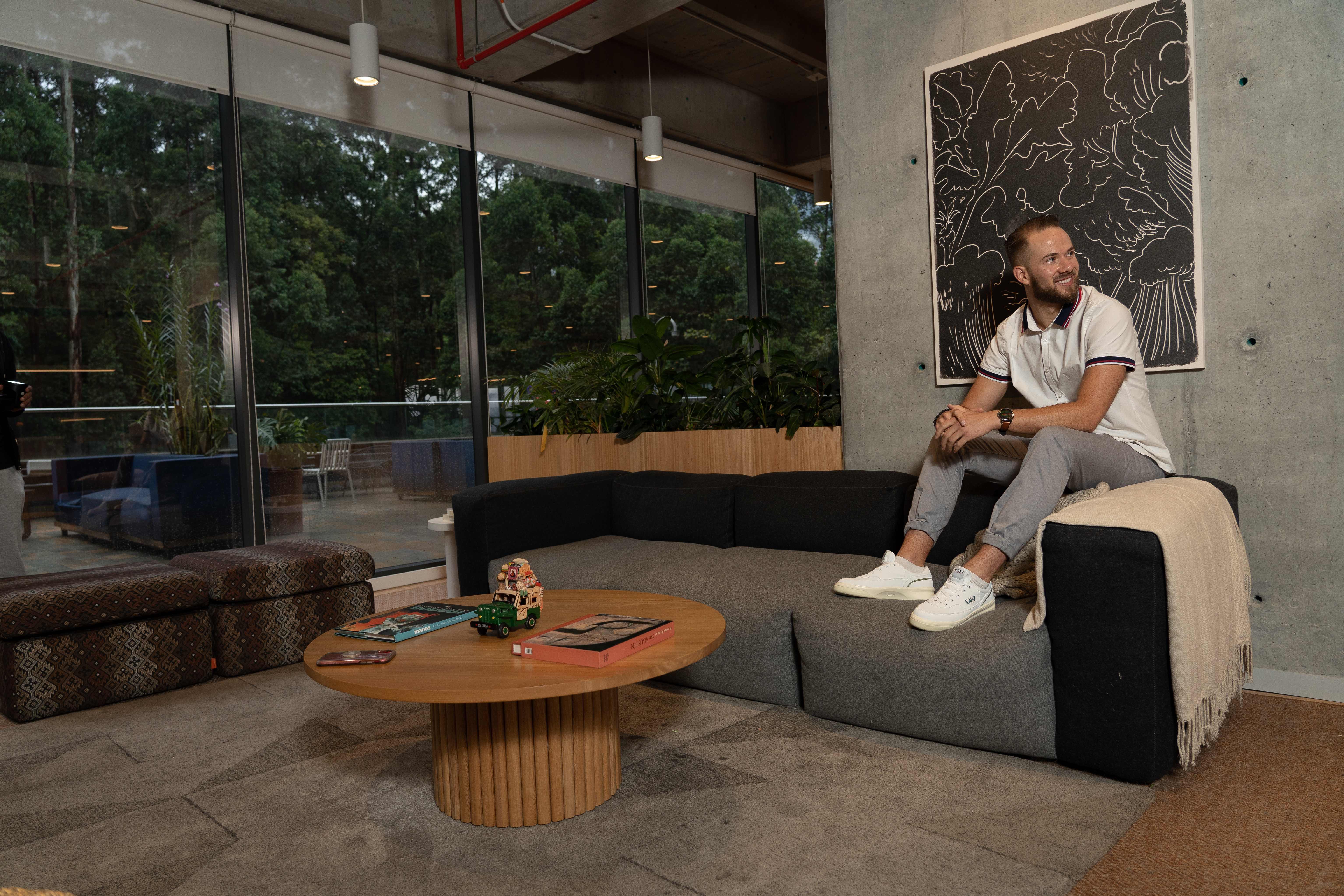 Trevor Davis in modern workspace